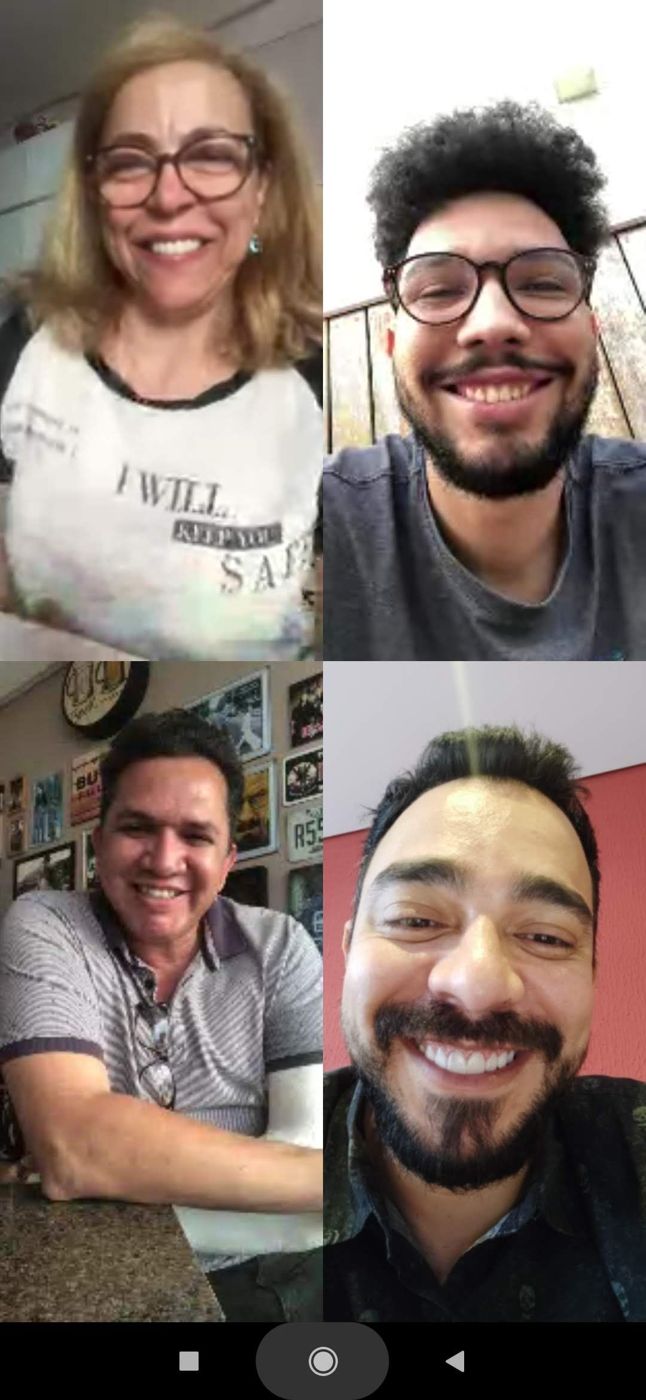 Reunião online da Infindo com Carlos durante a pandemia